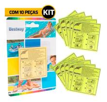 Kit Reparo P/ Infláveis Remendo De Piscina Boia 10 Adesivos