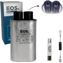 Kit Reparo P/ Microondas Capacitor 0,85uf + Fusivel + Diodo