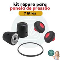 Kit reparo para panela de pressão (borracha, peso e válvula) 7 litros Kit reparo para panela de pressão (borracha, peso e válvula) 7 litros
