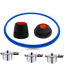 Kit Reparo Para Panela De Pressão Da Clock Fechamento Interno Borracha, Peso e Válvula de segurança 4,5 Litros