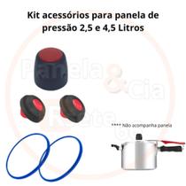 Kit reparo para panelas de pressão 1 Peso - 2 Válvulas - 2 Borrachas