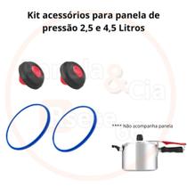 Kit reparo para panelas de pressão 2 Válvulas - 2 Anéis de vedação