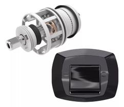 Kit Reparo Para Válvula De Descarga Docol + Canopla Preta