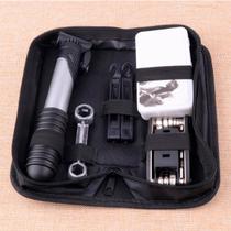 Kit Reparo Pneu Bike Bolsa Ferramenta Bomba Selim