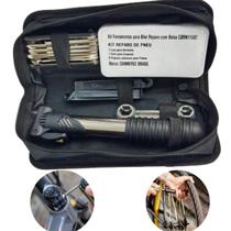 Kit Reparo Pneu Bike Ferramenta Bolsa Selim Bomba De Ar