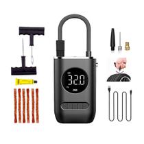 Kit Reparo Pneu + Bomba de Encher Pneu Mini Compressor Portátil Kit Reparo Pneu + Bomba de Encher Pneu Mini Compressor Portátil