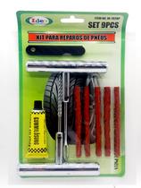 Kit Reparo Pneu Remendo Sem Câmara Carros Motos Macarrão