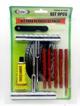 Kit Reparo Pneu Remendo Sem Câmara Carros Motos Macarrão