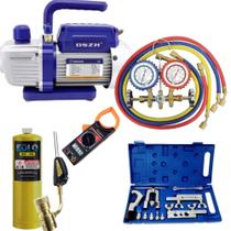 Kit Reparo Refrigeração com Manifold e Flangeador