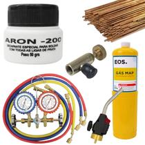 Kit Reparo Refrigeração Maçarico Manifold Solda