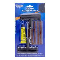 Kit Reparo Remendo Pneu S/ Câmara Carro E Moto Com 8 Peças