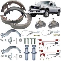 Kit reparo + sapata patim lona + cilindro do tambor campana freio traseiro ford f250 f350 1998 a 2012 Kit reparo + sapata patim lona + cilindro do tambor campana freio traseiro ford f250 f350 1998 a 2012