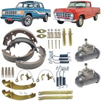 Kit reparo + sapata patim lona + cilindro do tambor freio gm a10 c10 c14 a20 c20 67 a 92 (lona 52mm porca 3/8)