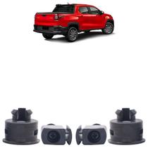 Kit Reparo Tampa Traseira Capota Strada 2008 2009 2010 2011 2012 2013 2014 2015 2016 2017 2018 2019 2020 Bucha Metálica 4 Peças