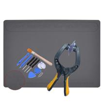 Kit Reparo Tapete Silicone 28x41cm Ventosa com Acessórios