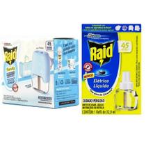 Kit Repelente Elétrico Raid Mais 2 Refis Elimina Pernilongos