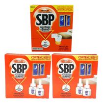 KIT REPELENTE LIQ. SBP ELÉTRICO 45 NOITES 1 APARELHO + 5 REFIS 35ml KIT REPELENTE LIQ. SBP ELÉTRICO 45 NOITES 1 APARELHO + 5 REFIS 35ml