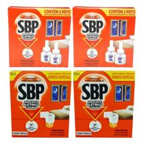 KIT REPELENTE LIQUIDO SBP ELÉTRICO 45 NOITES 2 APARELHO + 6 REFIS 35ml