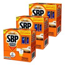 KIT REPELENTE LIQUIDO SBP ELÉTRICO 45 NOITES 3 APARELHOS + 3 REFIS de 35ml KIT REPELENTE LIQUIDO SBP ELÉTRICO 45 NOITES 3 APARELHOS + 3 REFIS de 35ml