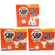 Kit Repelente SBP Elétrico 45 Noites 2 Aparelho + 4 Refis