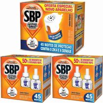 Kit Repelente SBPElétrico 45 Noites 1 Aparelho + 5 Refis Kit Repelente SBPElétrico 45 Noites 1 Aparelho + 5 Refis