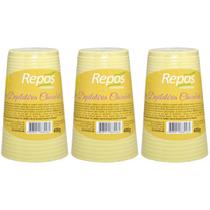 Kit Repos Cera Depilatória Chocolate Branco 400g - 3 Unidades
