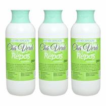 Kit Repos Óleo Pós Depilação Chá Verde 200ml - 3 Unidades