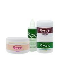 Kit Repos Spa Pés e Mãos Esfoliante Removedor e Hidratante