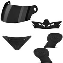 Kit Reposição Capacete Evolution 788 com 10 Viseira 10 Entrada de Ar 10 Estabilizador Traseiro 10 Kit Orelhas Laterais Kit Reposição Capacete Evolution 788 com 10 Viseira 10 Entrada de Ar 10 Estabilizador Traseiro 10 Kit Orelhas Laterais