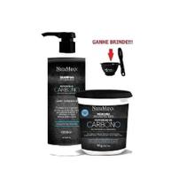 Kit Reposição De Carbono Shampoo 1l E Máscara 1kg Natumaxx