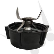 Kit Reposição Lâmina 4 Pontas Inox Base Borracha Compatível Liquidificador Oster Kit Reposição Lâmina 4 Pontas Inox Base Borracha Compatível Liquidificador Oster