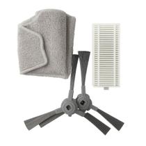 Kit Reposição para Aspirador Robô AMGR2 2 Escovas Laterais Filtro HEPA e Pano Mop