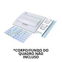 Kit reposição tampa do quadro de distribuicao embutir branca 12 minidisjuntores - weg Kit reposição tampa do quadro de distribuicao embutir branca 12 minidisjuntores - weg