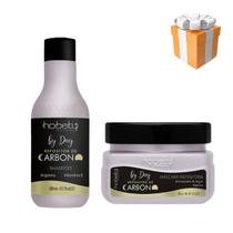 Kit Repositor de Carbono Hobety Shampoo 300ml+Máscara 300g