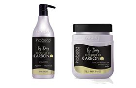 Kit Repositor De Carbono Hobety Shampoo 750Ml Máscara 750Gr