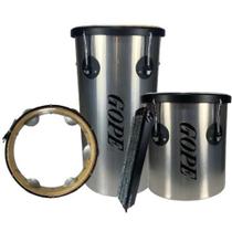 Kit Resenha 1 - Pandeiro Iniciante + Rebolo de 10 Polegadas + Reco-Reco Guiro e Repique de Mão (KITRES1) Kit Resenha 1 - Pandeiro Iniciante + Rebolo de 10 Polegadas + Reco-Reco Guiro e Repique de Mão (KITRES1)