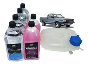 Kit reservatorio c/ tampa+ aditivo+ agua desmineralizada saveiro 1992 1993 1994 1995 1996