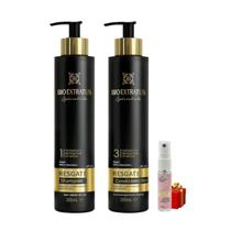Kit Resgate 1 Shampoo 300ml 1 Condicionador 300ml + Presente Lourre 15ml