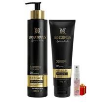 Kit Resgate 1 Shampoo 300ml 1 Máscara 250ml + Presente Lourre 15ml