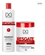 Kit Resgate Capilar Shampoo 1l+ Máscara 1kg Dois Corações Kit Resgate Capilar Shampoo 1l+ Máscara 1kg Dois Corações