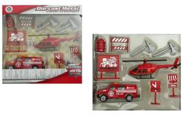 Kit Resgate Die-Cast Metal com 9 peças