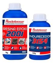 Kit Resina 2001 Epoxi Alta Viscosidade + Endurecedor 1,5Kg Kit Resina 2001 Epoxi Alta Viscosidade + Endurecedor 1,5Kg