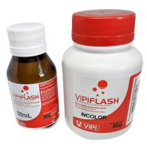 Kit Resina Acrílica Auto Polimerizante pó e líquido Odonto Prótese e reparos gerais - INCOLOR