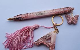 Kit Resina Caneta + Chaveiro