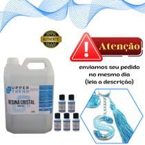 Kit Resina Cristal 5 Kg + 10 Catalisadores - R A Silicones