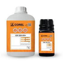 Kit Resina Epóxi e Endurecedor CR 320 UV de Baixa Viscosidade e Alta Espessura 1,25 kg