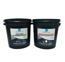 Kit Resina Epóxi Preta+ Endurecedor Porcelanato Líquido 25Kg
