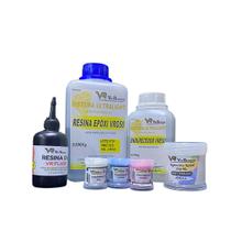 Kit Resinagem Eternização 1,000 kg DoceElo Joias Vip Resinas