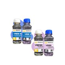 Kit Resinas Baixa Viscosidade Chaveiro Vr100 295g total Kit Resinas Baixa Viscosidade Chaveiro Vr100 295g total