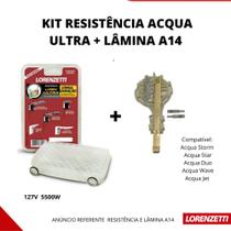 Kit Resistencia Acqua Ultra 5500w C/ Trava Do Diafragma A-14